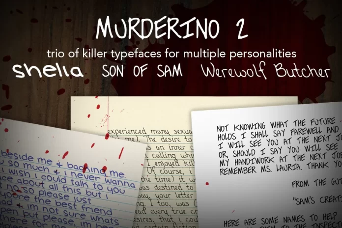 Murderino 2 Three Killer Fonts