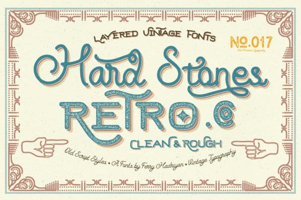 Hard Stones Family Font