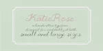 KatieRose Font