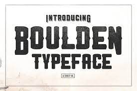 Boulden Typeface