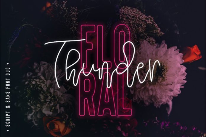 Floral Thunder Font