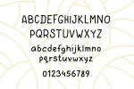 Innocent scribbler font with doodle icons Font