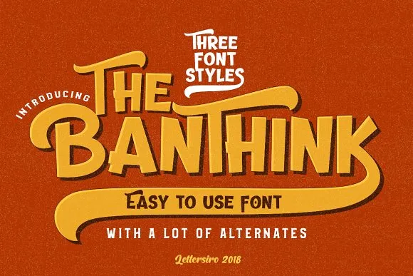 The Banthink - Retro Font