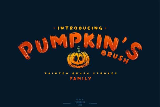 Pumpkin's Brush Font