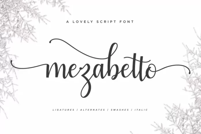 Mezabetto | Elegant Script Font