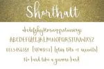 Shorthalt Font