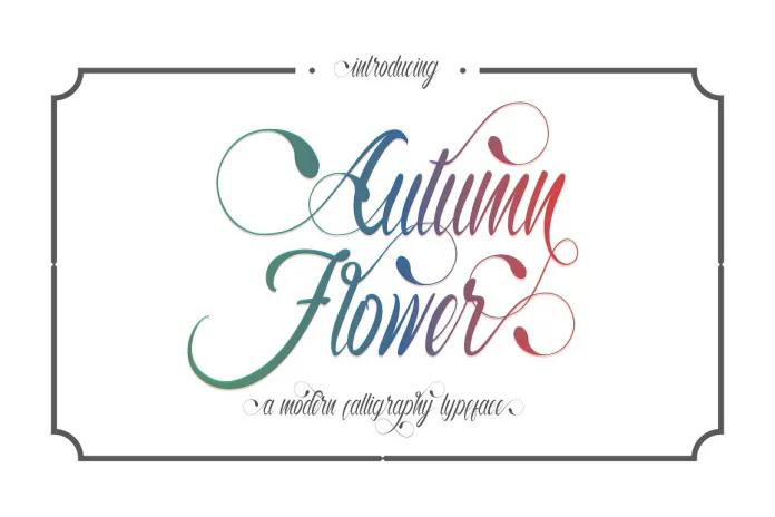 Autumn Flower Script Font Free Download