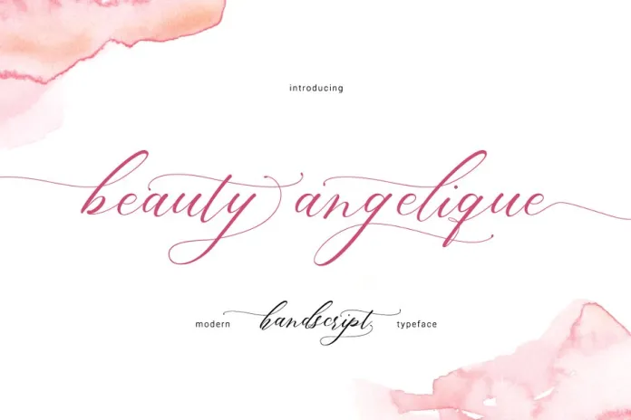 Beauty Angelique Script Font