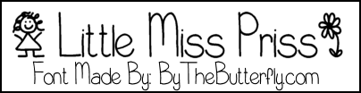 LittleMissPriss font