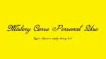 Mistery Curse Personal Use Font