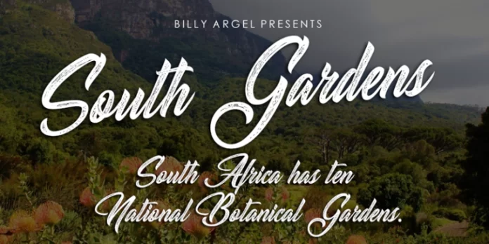 South Gardens Personal Use font