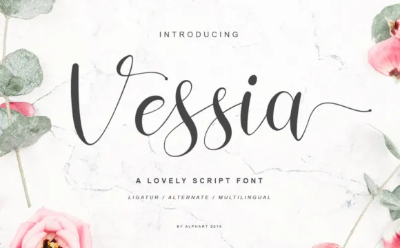 Vessia Script Font