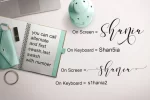 Shania Script Font