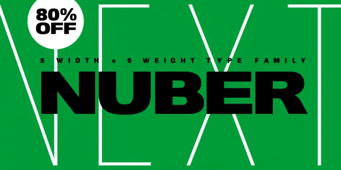 Nuber Next Font