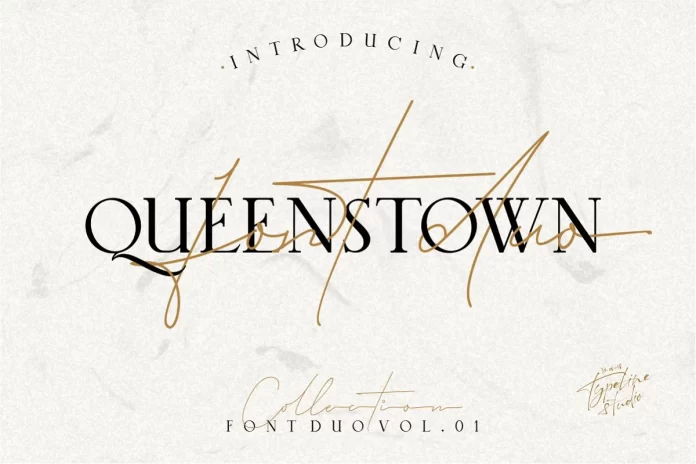 Queenstown 2 Font Signature or serif Font