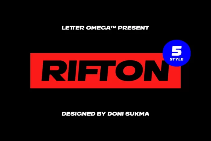 RIFTON Super Black typeface