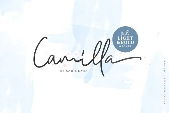 Camilla - Signature Script (6 Fonts)