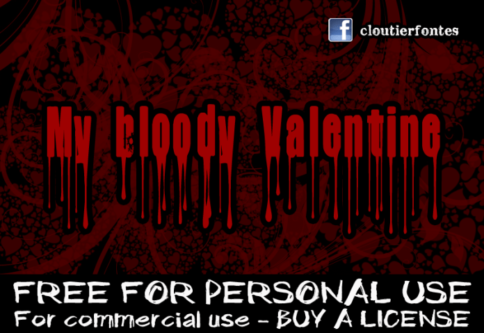 CF My Bloody Valentine font