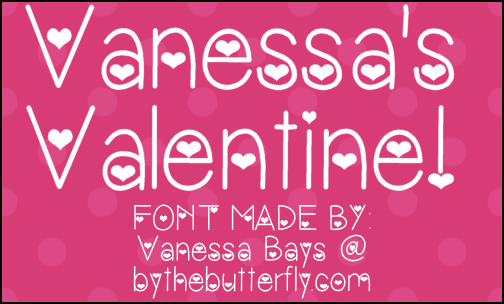 Vanessas Valentine Font