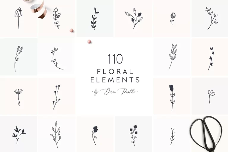 110 FLORAL ELEMENTS