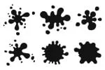 40 Hand Drawn Paint Splatters