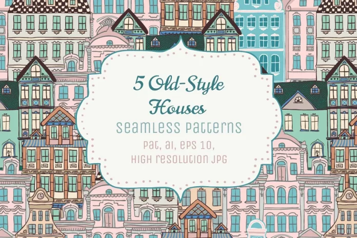 5 Doodle Seamless Patterns