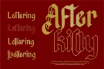 Afterkilly - Blackletter Typeface Font