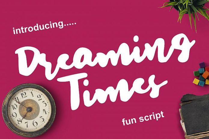 Dreaming Times - Playful Script Font
