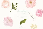 Flower Clip Art - Romantique Garden