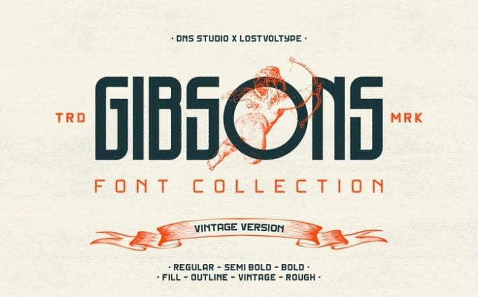 Gibsons Regular Font
