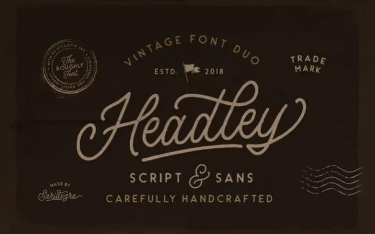 Headley - Vintage Font Duo