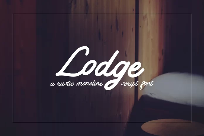 Lodge Script Rustic and Clean Font