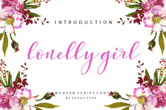 Lonelly Girl Font