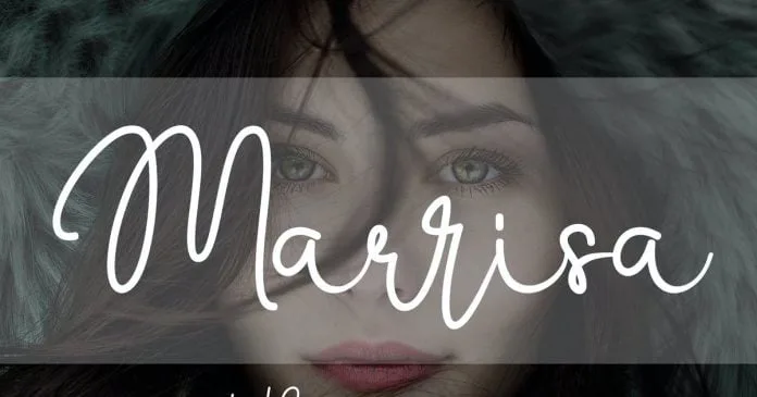 Marrisa - Beautiful Script Font