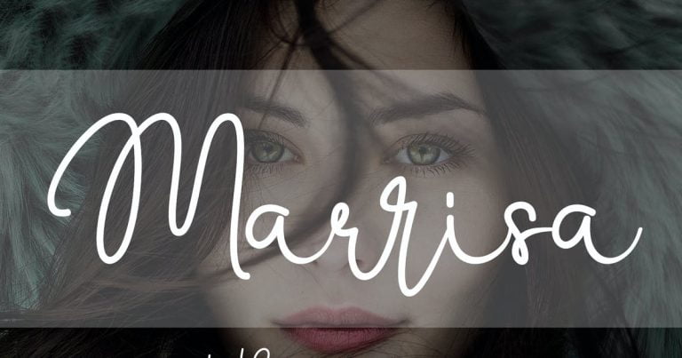 Marrisa - Beautiful Script Font
