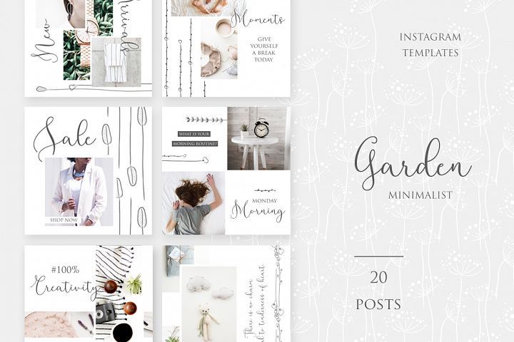 Minimalist Garden - Instagram Posts Font