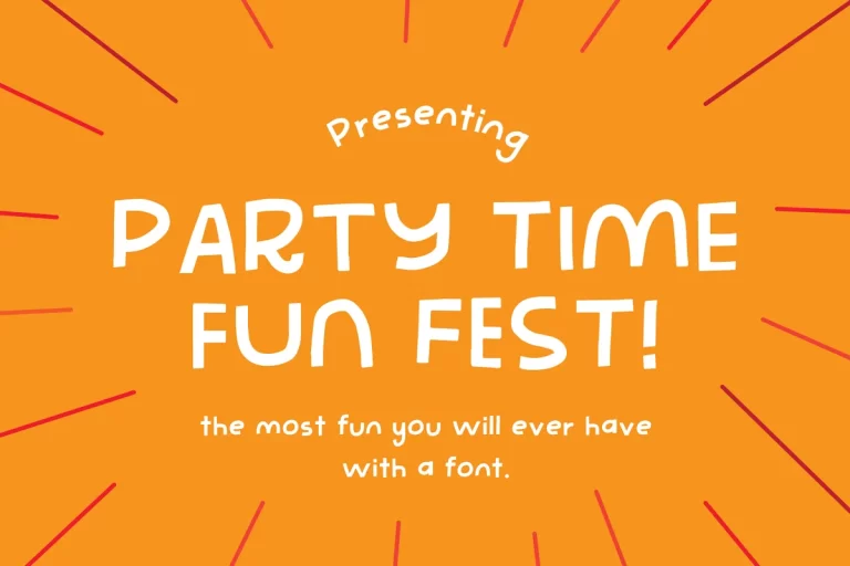 Party Time Fun Fest - The best Font