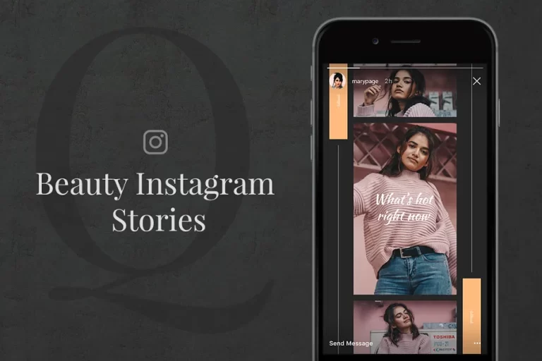 Q Beauty Instagram Stories Font