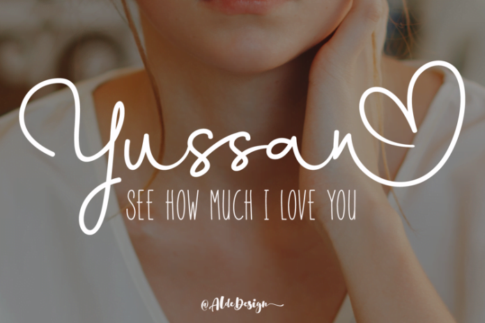 Yussan - Beautiful Love Script Font