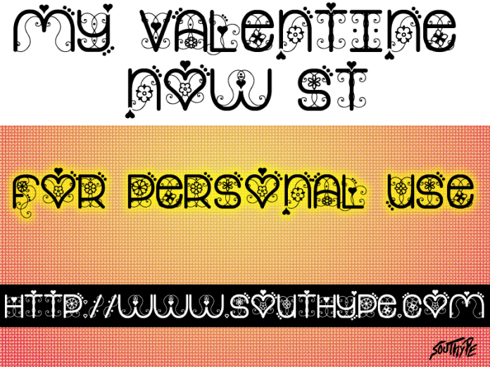 My Valentine Now St Font
