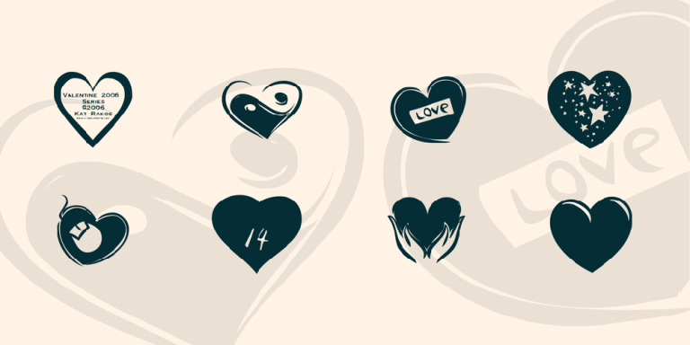 KR Valentines 2006 Six Font