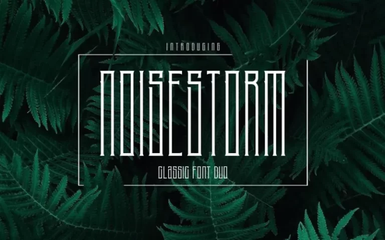 NoiseStorm Font