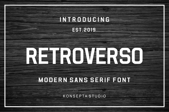 Retroverso Font