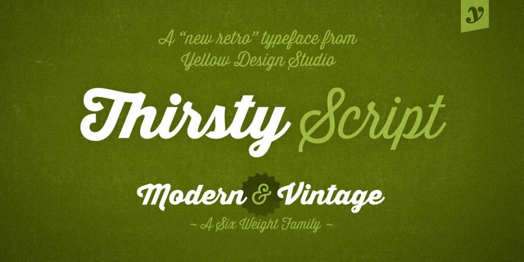Thirsty Script Font