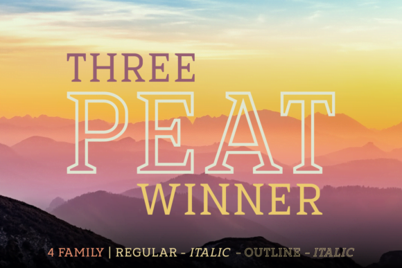Three Peat Winner Font Family