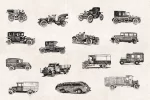 Transportation Engravings Set