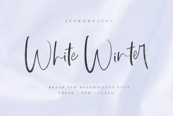 White WInter Font