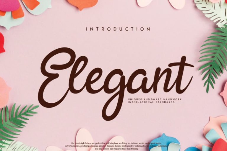8 Elegant Script Fonts
