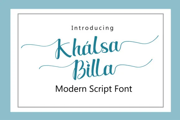 Khalsa Billa Font