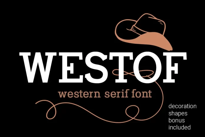 Westof western serif font
